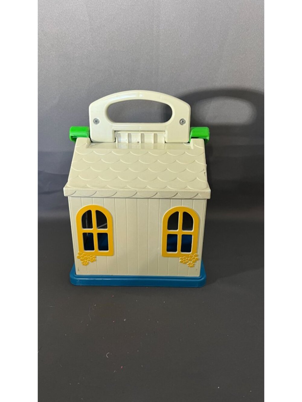 Little Tikes Dollhouse Carry Along Playset Green Roof Vintage - Picture 2 of 10